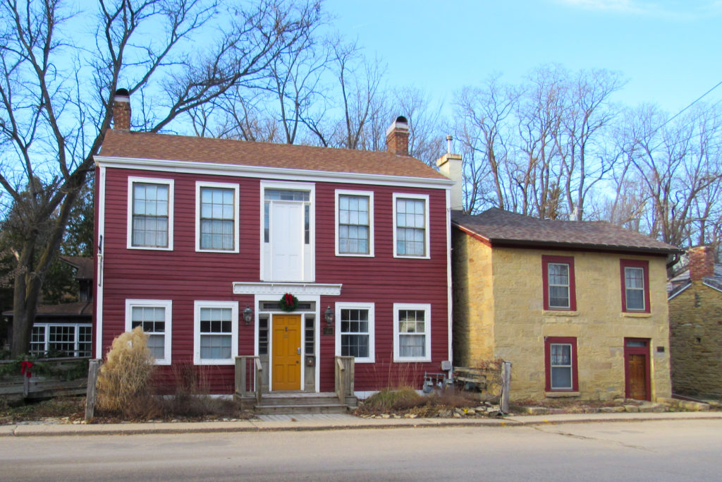 Historic buildings in Mineral Point, Wisconsin.