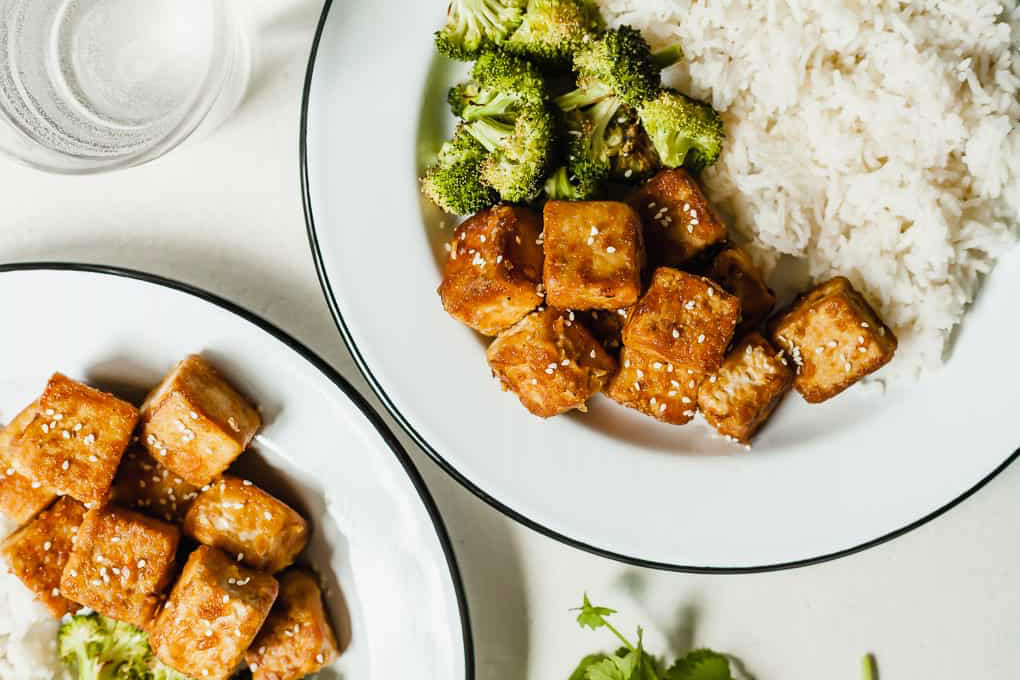 Crispy tofu by Lindsay Moe.