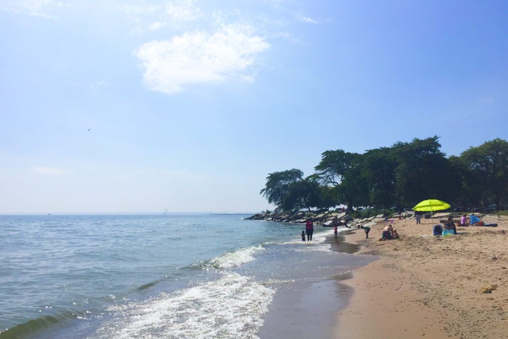 Bradford Beach in Milwaukee.