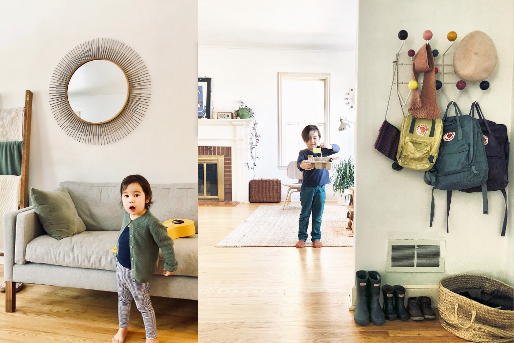 Mayu Laes' children in their Stevens Point home.