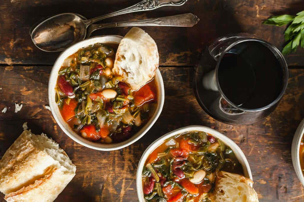 Minestrone soup by Lindsay Moe.