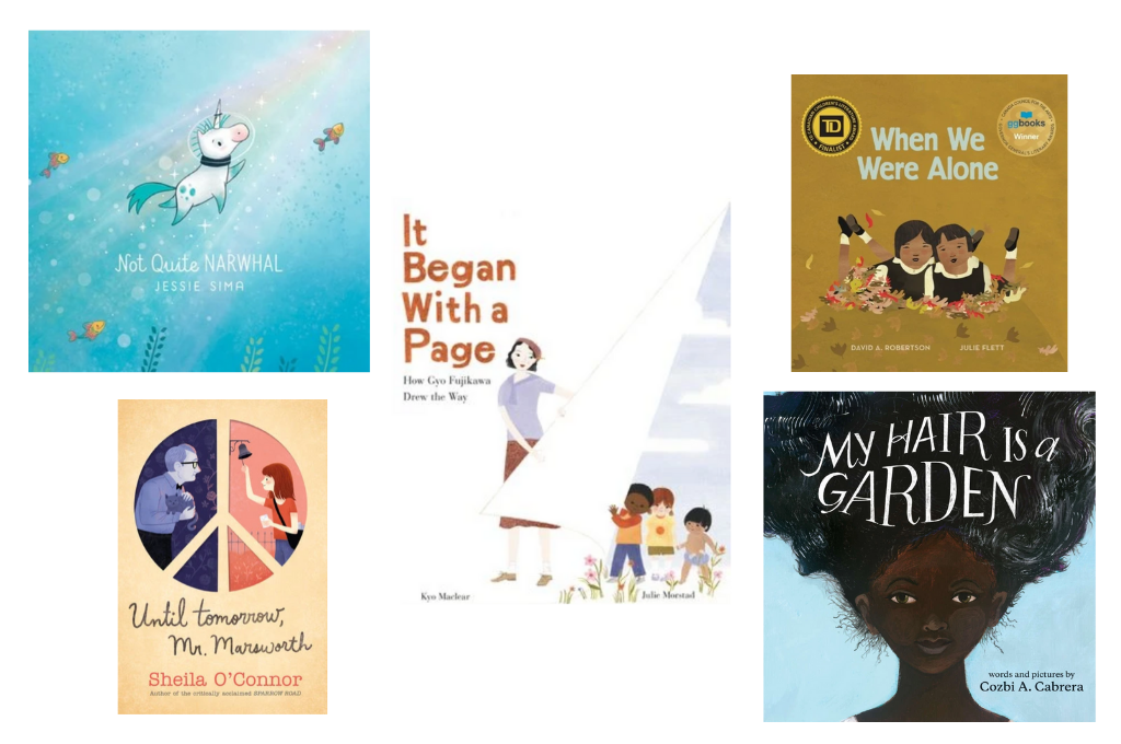 Five children's books about bravery, chosen by Dotters Books in Eau Claire, WIsconsin.