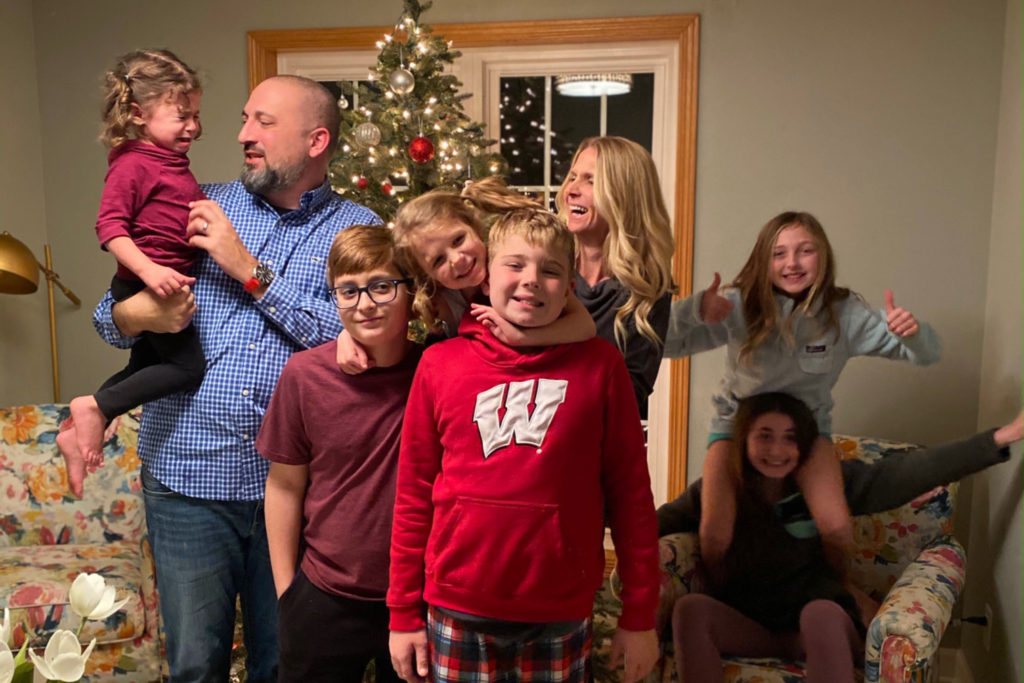 Alecia Jacobsen and her family.